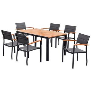 Gardenson SÚPRAVA ZÁHRADNÉHO NÁBYTKU 7-dielne, textil, kov, drevo vyobraziť