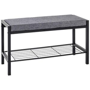 LAVICA NA TOPÁNKY, sivá, čierna, 80/48/32 cm vyobraziť