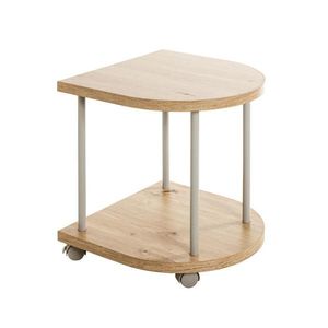 PRÍRUČNÝ STOLÍK, sivá, farba duba vyobraziť