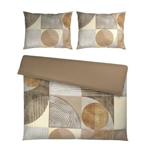 Esposa OBOJSTRANNÁ POSTEĽNÁ BIELIZEŇ, satén, taupe, 200/200 cm vyobraziť