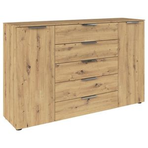 Rauch Möbel KOMODA, chrómová, dub artisan, 160/100/42 cm vyobraziť