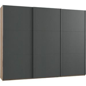 MID.YOU ŠAT. SKRIŇA S POSUV. DVERAMI, grafitová, farba duba, 300/236/65 cm vyobraziť