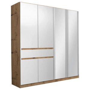 Rauch Möbel ŠATNÍKOVÁ SKRIŇA, biela, dub artisan, 181/197/54 cm vyobraziť