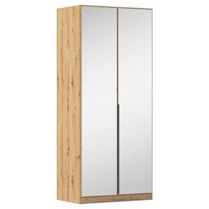 Rauch Möbel SKRIŇA S OTOČNÝMI DVERAMI, tmavosivá, dub artisan, 91/229/54 cm vyobraziť