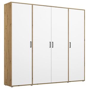 Rauch Möbel SKRIŇA S OTOČNÝMI DVERAMI, biela, dub artisan, 187/194/53 cm vyobraziť