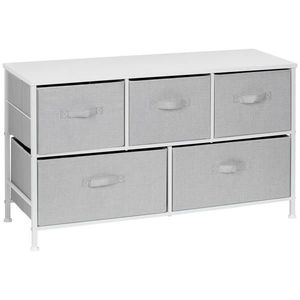 PBJ KOMODA, sivá, biela, 99/55/30 cm vyobraziť