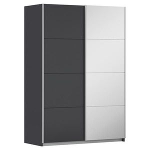 Rauch Möbel ŠAT. SKRIŇA S POSUV. DVERAMI, grafitová, strieborná, 136/197/61 cm vyobraziť