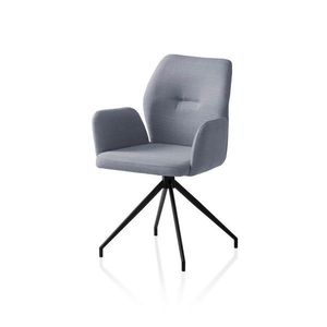 Livetastic STOLIČKA S PODRÚČKAMI, tkaná textília, tmavosivá vyobraziť