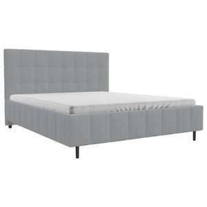 MID.YOU ČALÚNENÁ POSTEĽ, 180/200 cm, strieborná vyobraziť