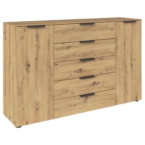 Rauch Möbel KOMODA, grafitová, dub artisan, 160/100/42 cm vyobraziť