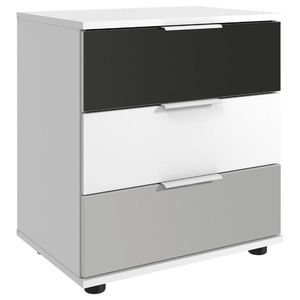 MID.YOU NOČNÝ STOLÍK, sivá, biela, svetlosivá, 52/58/38 cm vyobraziť
