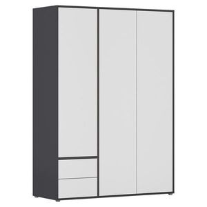 Rauch Möbel SKRIŇA S OTOČNÝMI DVERAMI, sivá, biela, 140/194/53 cm vyobraziť