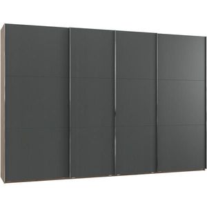 MID.YOU ŠAT. SKRIŇA S POSUV. DVERAMI, grafitová, farba duba, 350/236/65 cm vyobraziť