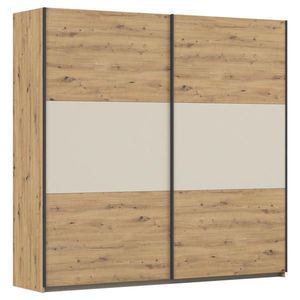 Rauch Möbel ŠAT. SKRIŇA S POSUV. DVERAMI, hliníková, šampanská, dub artisan, 218/210/59 cm vyobraziť