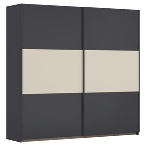 Rauch Möbel ŠAT. SKRIŇA S POSUV. DVERAMI, sivá, hliníková, šampanská, 218/210/59 cm vyobraziť