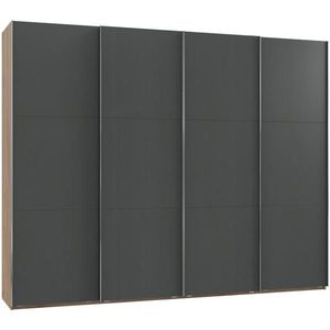 MID.YOU ŠAT. SKRIŇA S POSUV. DVERAMI, grafitová, farba duba, 300/236/65 cm vyobraziť