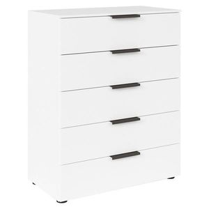 Rauch Möbel KOMODA, grafitová, biela, 80/100/42 cm vyobraziť