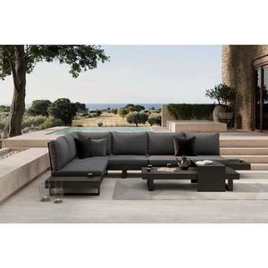 Ambia Garden TERASOVÁ SEDACIA SÚPRAVA 4-dielne, kov, plast, textil vyobraziť