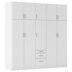 Rauch Möbel SKRIŇA S OTOČNÝMI DVERAMI, biela, 226/229/54 cm vyobraziť