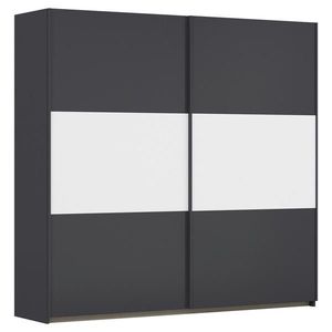 Rauch Möbel ŠAT. SKRIŇA S POSUV. DVERAMI, sivá, biela, hliníková, 218/210/59 cm vyobraziť