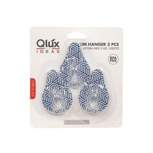 QLUX Plastové samolepiace háčiky 3ks vyobraziť