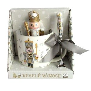 Vianočný darčekový set 3ks TORO hrnček, figúrka, lyžička vyobraziť