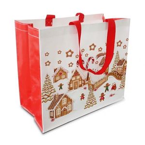 Nákupná taška TORO 43x37x21, 5cm perníčková dedinka vyobraziť