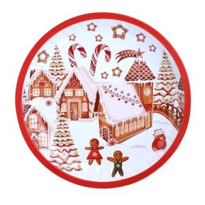 Plechový podnos TORO 26cm perníčková dedinka vyobraziť