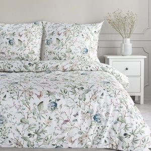 ArtFir Obliečky na jednolôžko SPRING 56 | biela/zelená 140 x 200 cm vyobraziť