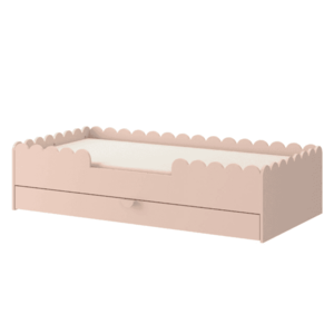 ArtBel Detská jednolôžková posteľ BOOK NOOK so zásuvkou | ružová 80 x 160 cm vyobraziť