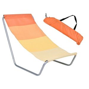 Plážové lehátko Olek - oranžové vyobraziť