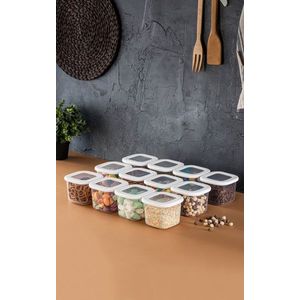 Sada 12 ks potravinových boxů BONNIE -5 bílá vyobraziť