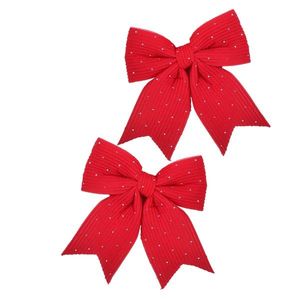 Sada 2 ks vánočních dekorativních mašlí Santa Lila 13, 5x14, 5 cm červená vyobraziť