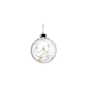 1V204 LED vianočná gula sklenená, 10LED, 2x AA, IP20 vyobraziť