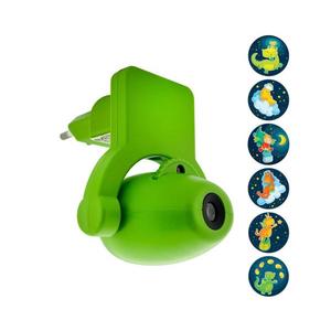 LED Detské nočné svetlo s projektorom LED/0, 5W/230V zelená 034 0001056 vyobraziť