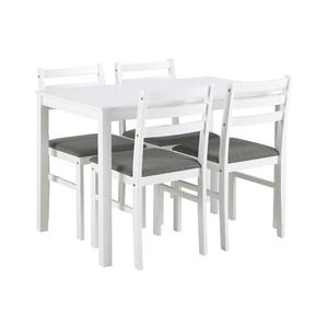 Sada jedálenského stola s 4 stoličkami EMILY, biela 0000109087 vyobraziť