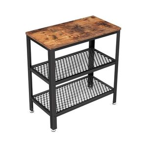 Odkladací stolík ELDUR hnedá/čierna LET33BX vyobraziť