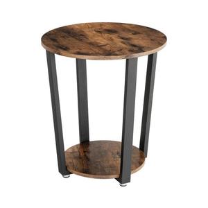 Odkladací stolík ELDUR hnedý/čierny LET57X vyobraziť