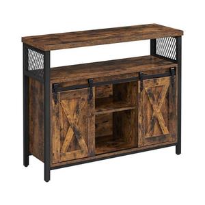 Komoda s posuvnými dvierkami FIRA hnedá/čierna LSC092B01 vyobraziť