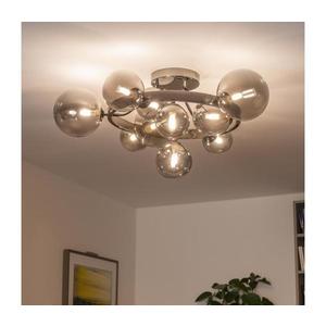 Brilagi - LED Prisadený luster MILLA 10xG9/3W/230V čierny chróm/dymová 9010-10CS vyobraziť