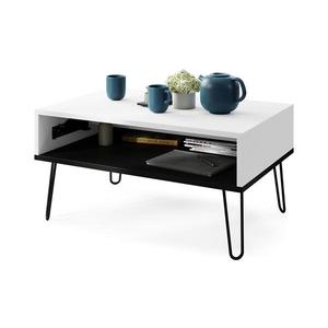 Konferenčný stôl s výklopnou doskou a policou HALIJA biela/čierna 5903631915734 vyobraziť