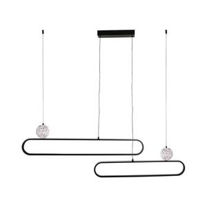 LED luster na lanku FLORENTYNA LED/48W/230V 4000K čierna/biela 333896 vyobraziť