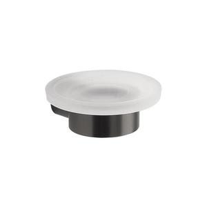 Gedy - Nástenná mydelnička PIRENEI mliečne sklo/metalická sivá PI1181 vyobraziť