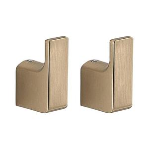 Gedy - SADA 2 ks nástenných háčikov PIRENEI, matná zlatá PI2788 vyobraziť