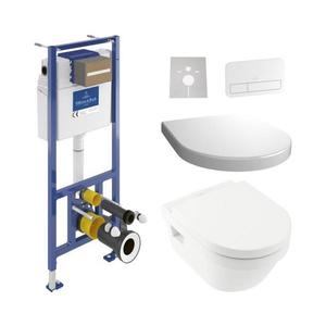Villeroy & Boch Závesné WC + WC sedátko ARCHITECTURA + tlačidlo + podomietkový modul + podložka VB0191+VB0056+VB0222+VB0103 vyobraziť