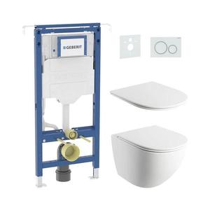 OMNIRES Závesné WC + WC sedátko OTTAWA + tlačidlo + podomietkový modul + podložka ON0034+GB0023+GB0014 +GB0028 vyobraziť