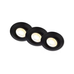 Briloner 7587035-sada 3xLED kúpeľňové podhľadové svietidlo KLIRA 1xLED/4, 9W/230V IP23 čierna 7587035 vyobraziť