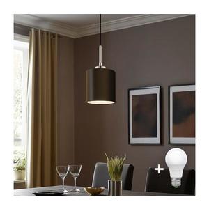 Eglo - LED Luster na lanku TUNJA 1xE27/60W/230V hnedá 1xEG32517+1xEG32496 vyobraziť