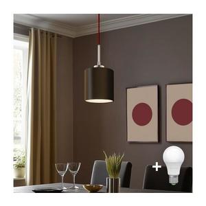 Eglo - LED Luster na lanku TUNJA 1xE27/60W/230V hnedá 1xEG32516+1xEG32496 vyobraziť