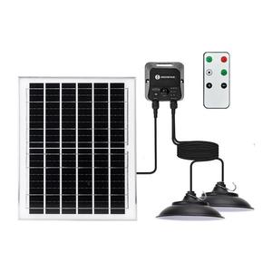 B.V. - LED solárny luster 2xLED/70W/12V 12000 mAh 6500K pr. 23, 5 cm + diaľkové ovládanie B1020135T vyobraziť